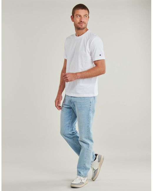 Champion White T Shirt Ss Tee for men