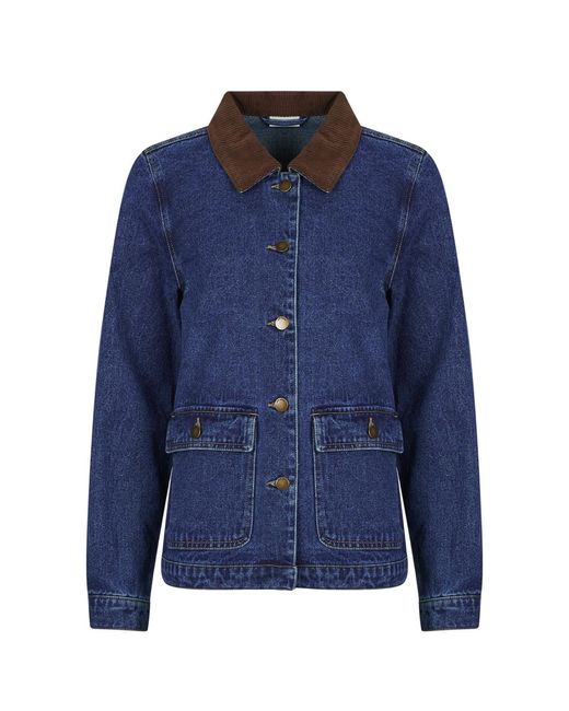 Jdy Blue Denim Jacket Ella Pocket L/s Denim