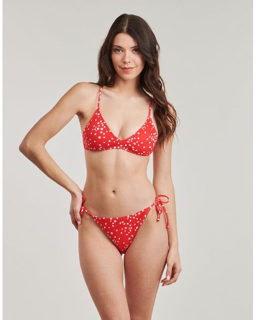 Roxy Red Bikinis Pt Beach Classics Strappy Set