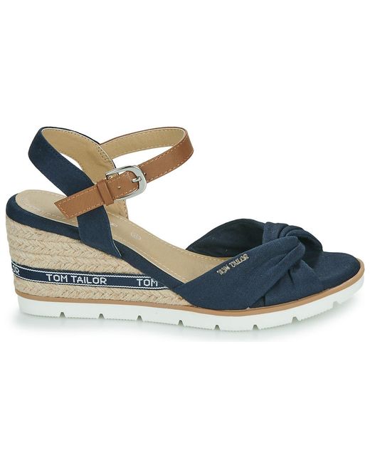 Tom Tailor Blue Wedge Sandals Nami