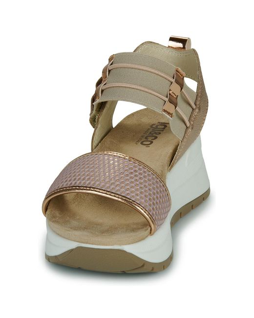 Igi&co Metallic Wedge Sandals D.sirena