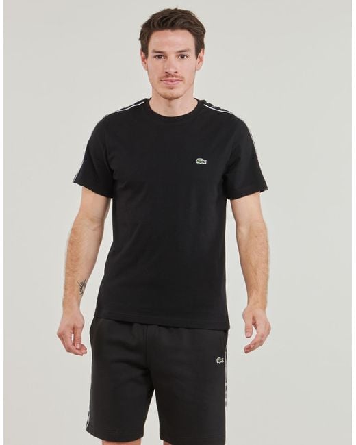 Lacoste Black T Shirt Th7404 for men