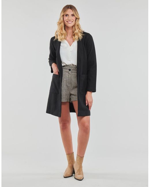 Jdy Black Coat Harmony Knit Jacket Otw Zhs