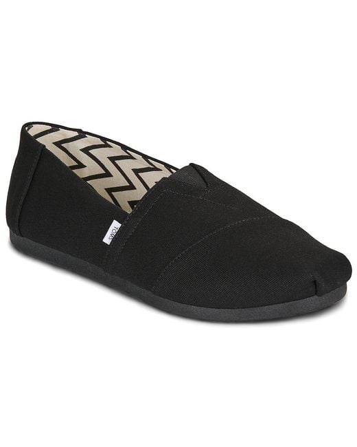 TOMS Black Espadrilles / Casual Shoes Alpargata for men