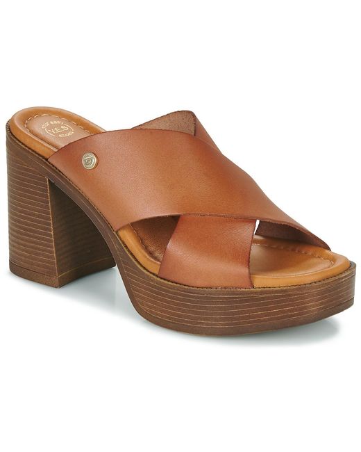 Betty London Brown Mules / Casual Shoes Margot