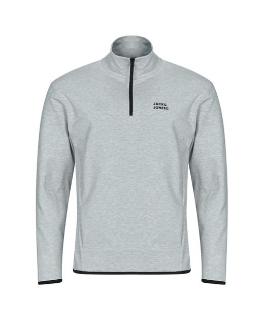 Jack & Jones Gray Fleece Jacket Jjmatty for men