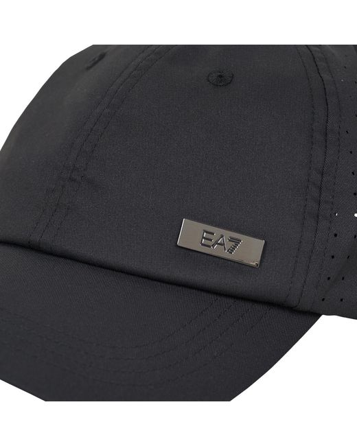 EA7 Black Cap Train Premium U Cap for men