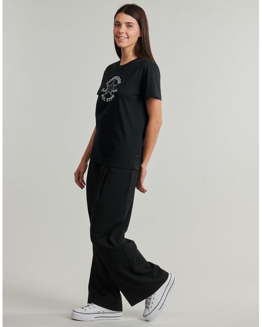 Converse Black T Shirt Chuck Patch Tee