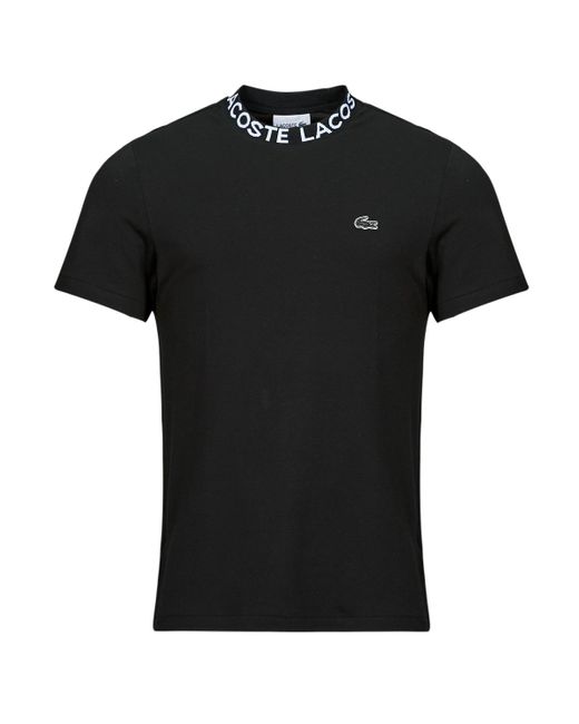 Lacoste Black T Shirt Th7488 for men