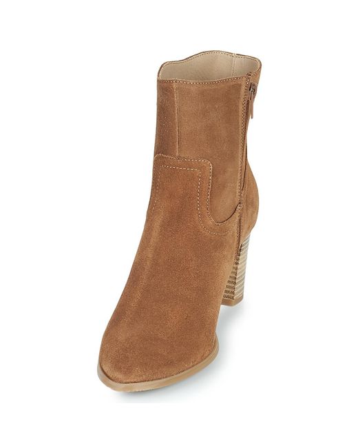Casual Attitude Brown Ocette Low Ankle Boots
