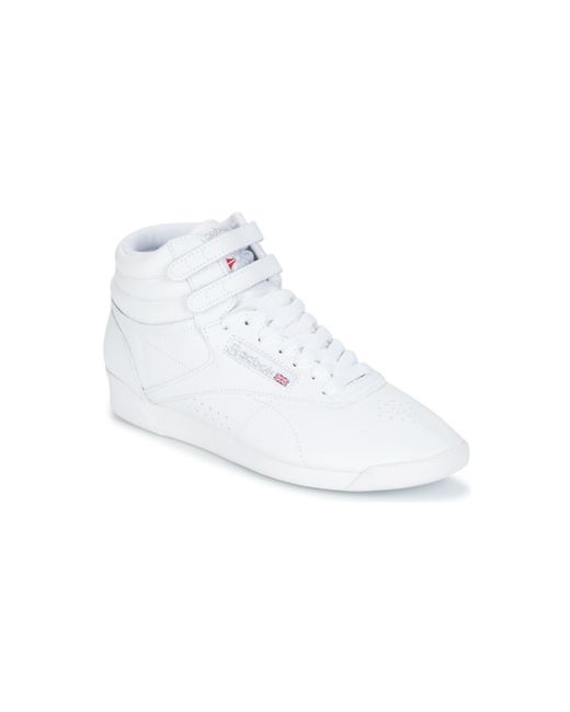 Reebok White Freestyle Shoes (high-top Trainers)