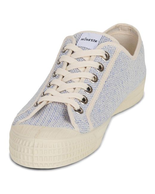 Novesta White Shoes (trainers) Star Master Herringbone
