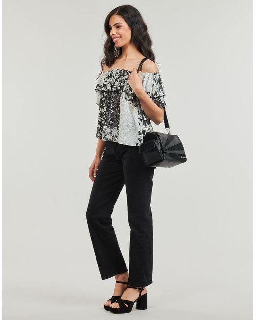 Desigual Black Blouse Blus_anaïs