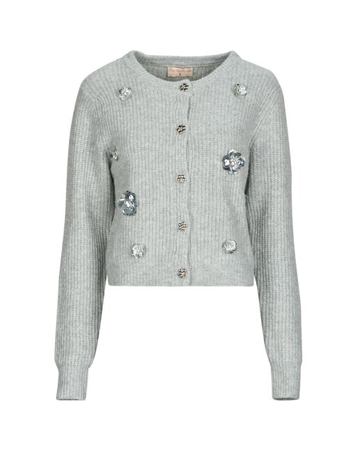 Moony Mood Gray Cardigans Ellia