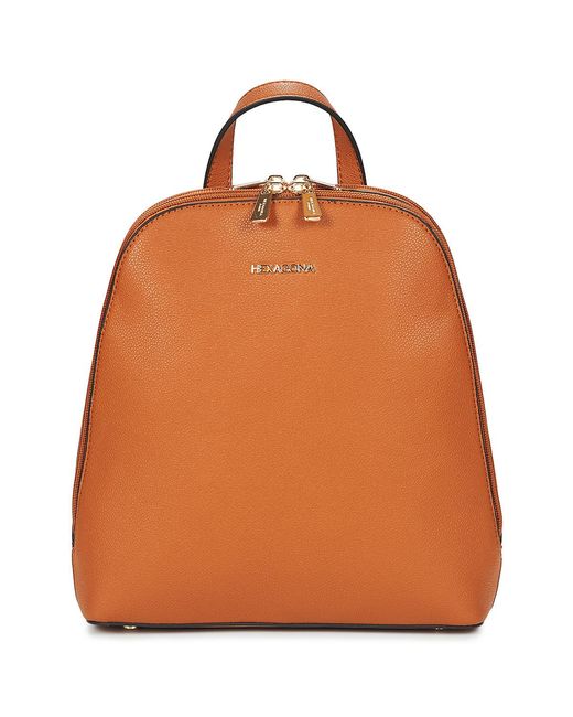 Hexagona Orange Backpack Mary