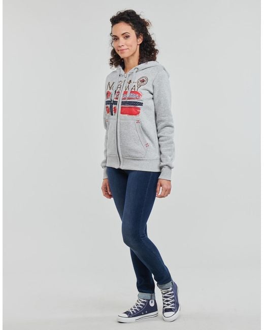 GEOGRAPHICAL NORWAY Gray Farlotte Sweatshirt