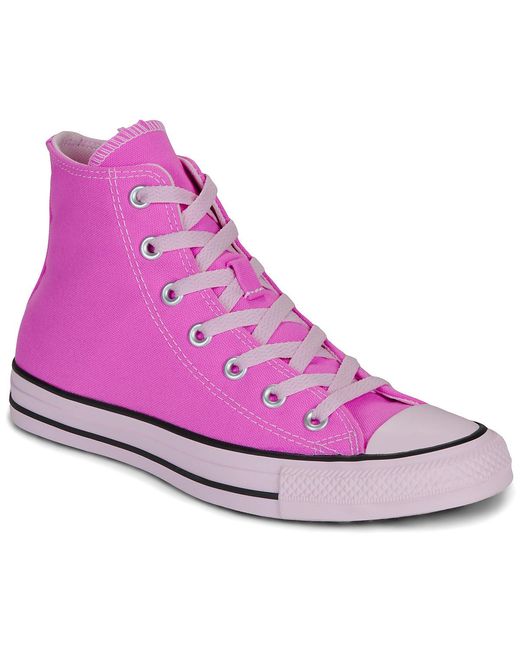 Converse Purple Shoes (high-top Trainers) Chuck Taylor All Star
