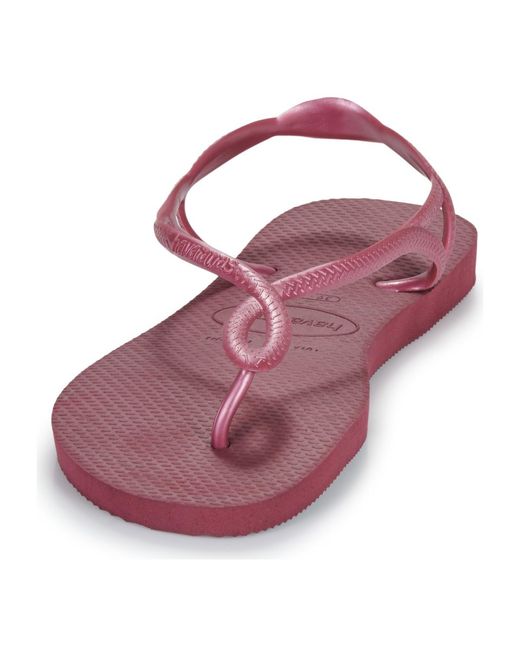 Havaianas Purple Flat Sandals Luna