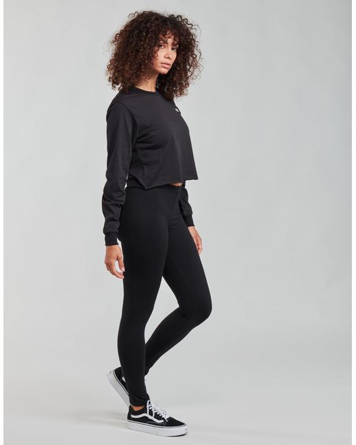 Vans Black Junior V Ls Crop Long Sleeve T-shirt