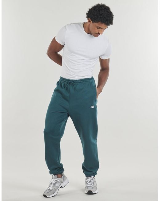 New Balance Blue Tracksuit Bottoms Sport Essentials Fleece JOGGER for men