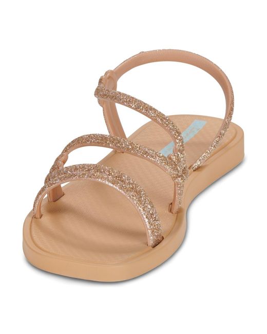 Ipanema Metallic Flat Sandals Solar Glow Sandal Fem