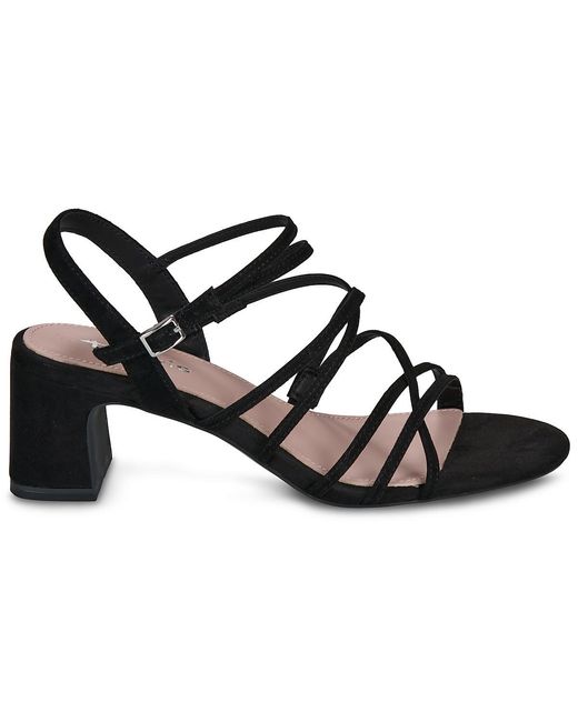 Tamaris Black Heeled Sandals 28325