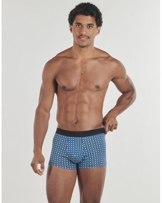 Hom Blue Boxer Shorts Marco Boxer Pack De 3 for men