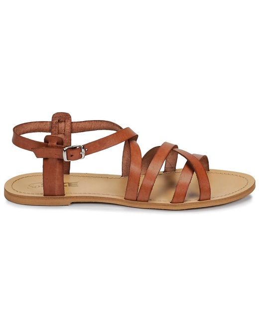 So Size Brown Iditron Sandals