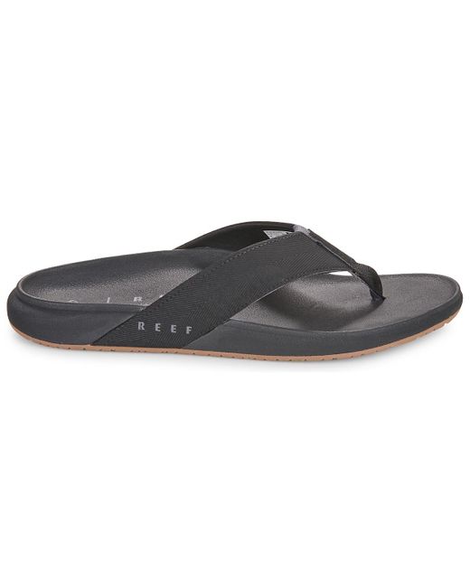 Reef Black Flip Flops / Sandals (shoes) The Raglan for men