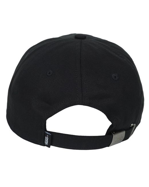 Vans Black Cap Court Side Curved Bill Jockey