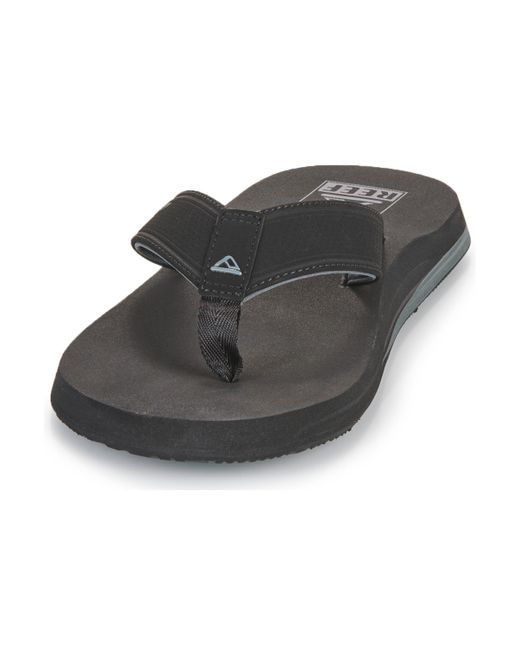 Reef Black Flip Flops / Sandals (shoes) The Layback for men