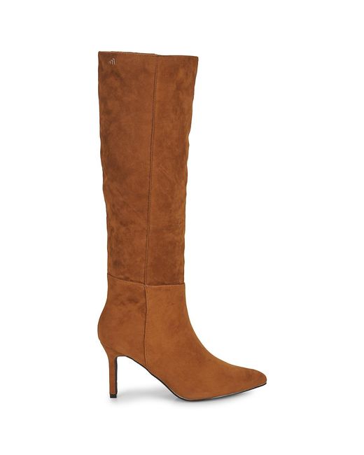 Moony Mood Brown Heeled Boots New08