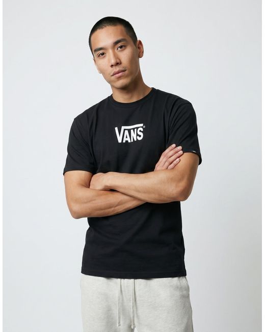 Vans Black T Shirt Stretch Logo Ss Tee for men
