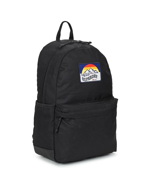 Superdry Black Backpack Classic Patch Montana