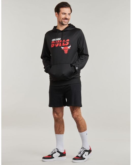 KTZ Black Hoodies Nba Essentials Hoodie Chicago Bulls for men