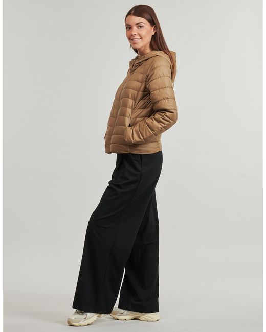 ONLY Brown Duffel Coats Onltahia Lw Quilted Hood
