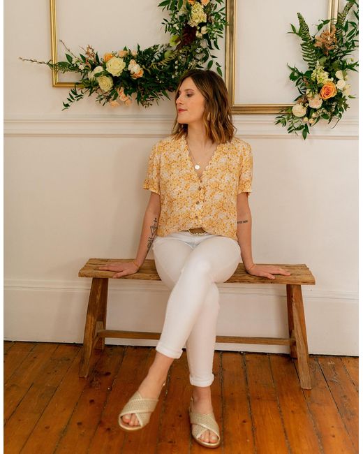 Celeste Natural Blouse Mesange