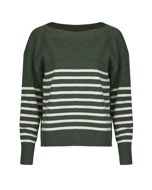 ONLY Green Sweater Onlglory Ls Boatneck