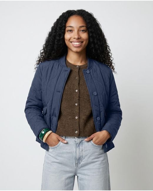 ONLY Blue Jacket Onlsalsa Quilted Jacket