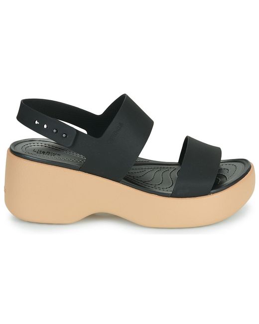CROCSTM Black Flat Sandals Brooklyn Sky Sandal