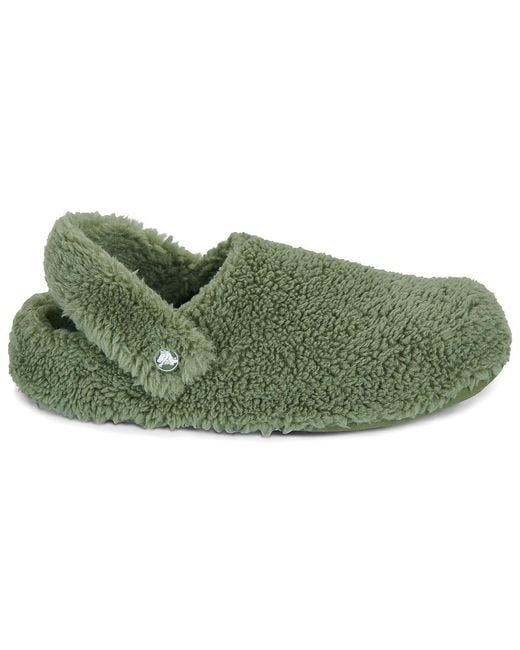 CROCSTM Green Flip Flops Classic Cozzzy Slipper