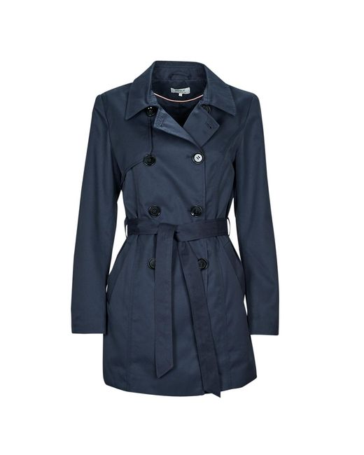 ONLY Blue Trench Coat Onlvalerie Trenchcoat