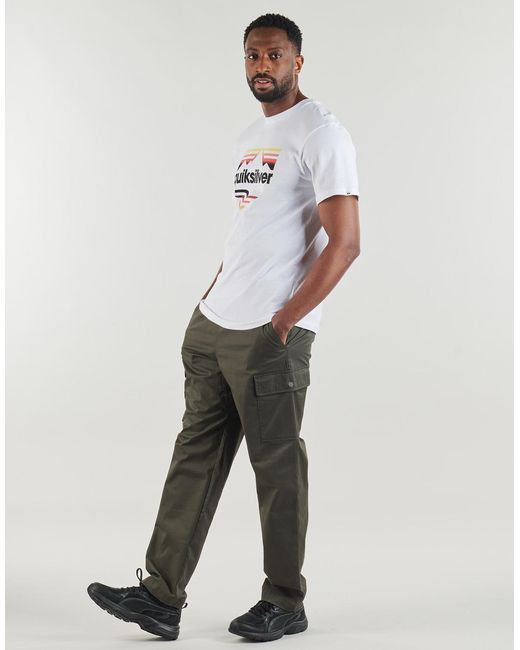 Quiksilver White T Shirt Ev Horizon Fade Ss for men