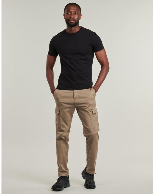 Jack & Jones Natural Cargo Trousers Jpstace Arthur Dobby Cargo for men