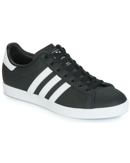 adidas black coast star trainers