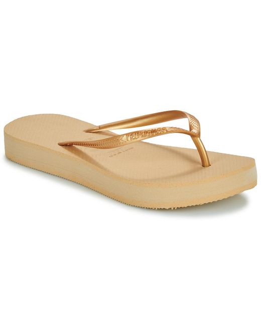 Havaianas Natural Flip Flops / Sandals (shoes) Flatform