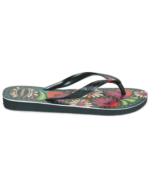 Havaianas Blue Flip Flops / Sandals (shoes) Top Ginga Begonia