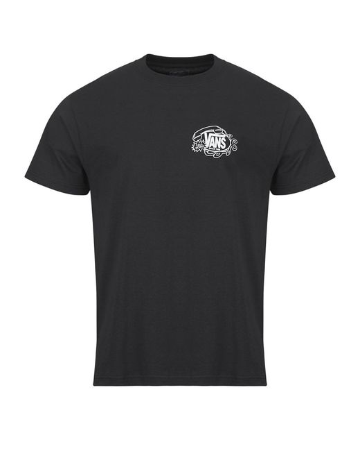 Vans Black T Shirt Hot Lines Ss Tee for men