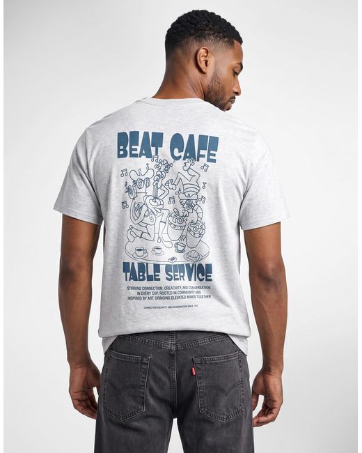Levi's White T Shirt Ss Relaxed Fit Tee for men