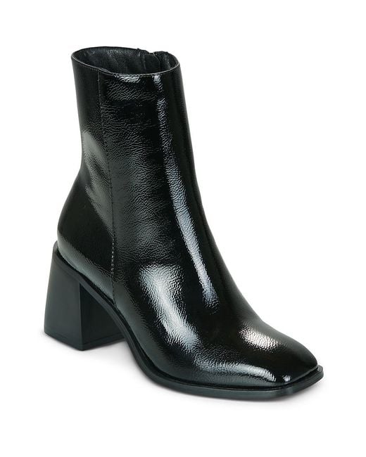 Moony Mood Black Low Ankle Boots Adele
